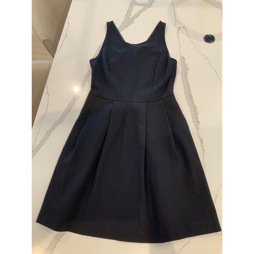 J Crew Little Black Dress Size 2 Fit & Flare Sleeveless, Pockets